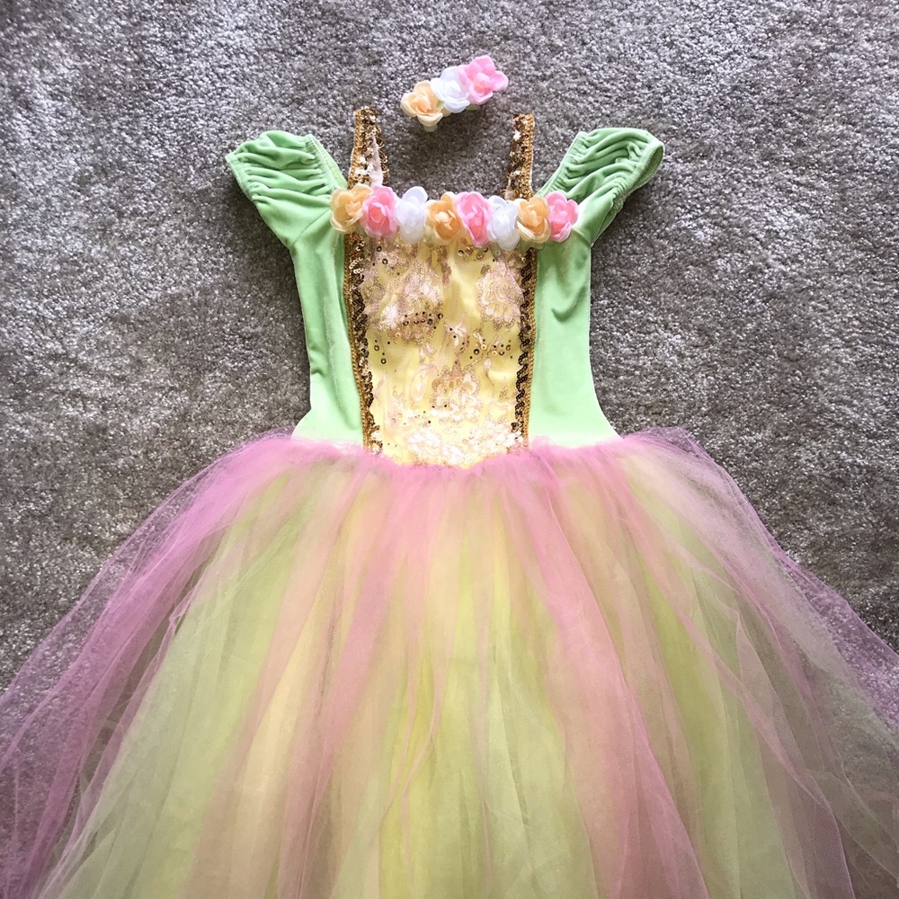 Ballerina dress with matching headpiece!